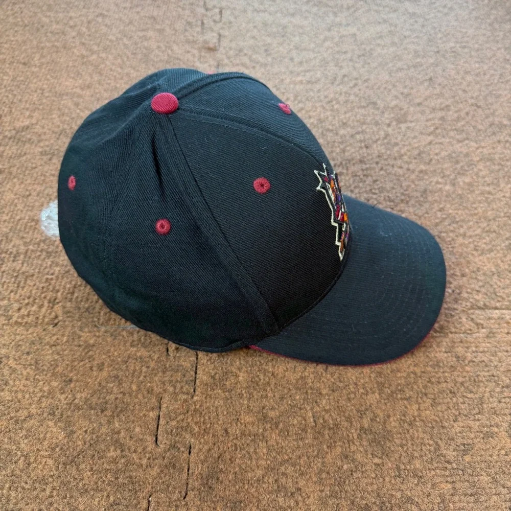 A+ Fan Favorite Arizona Coyotes NHL Kachina Snapback Hat Black Burgundy OSFM